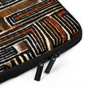 Cocoa Lines Mud Cloth Laptop Case - The Global Wanderer