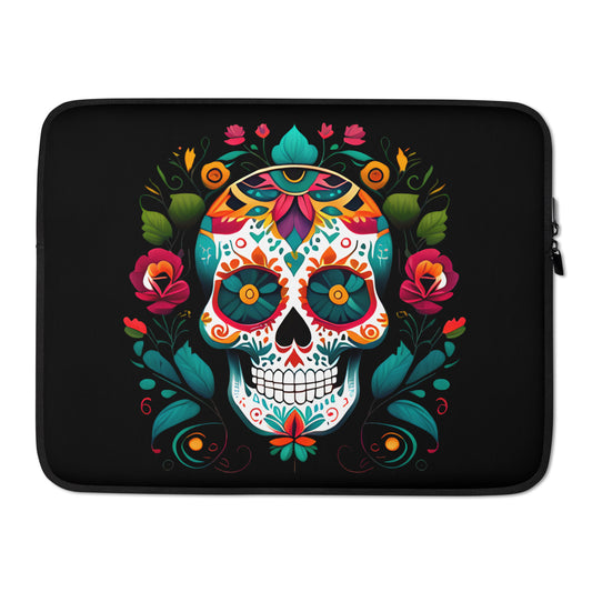 Mexican Sugar Skull Laptop Case - The Global Wanderer