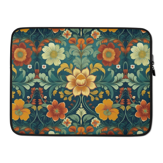 Norwegian Rosemaling Laptop Case - The Global Wanderer