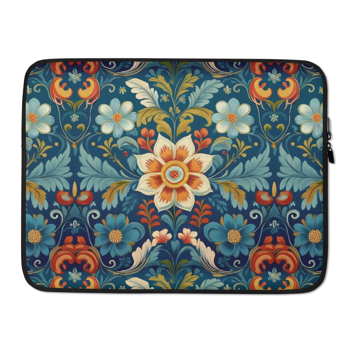 Norwegian Rosemaling Laptop Case - The Global Wanderer