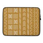 Savanna Ochre Mud Cloth Laptop Case - The Global Wanderer