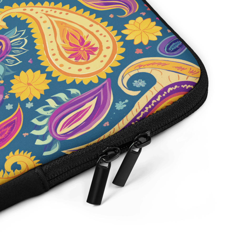 Indian Whimsical Paisley Laptop Case - The Global Wanderer