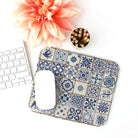 Portuguese Azulejo Tile Mouse Pad - The Global Wanderer