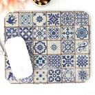 Portuguese Azulejo Tile Mouse Pad - The Global Wanderer