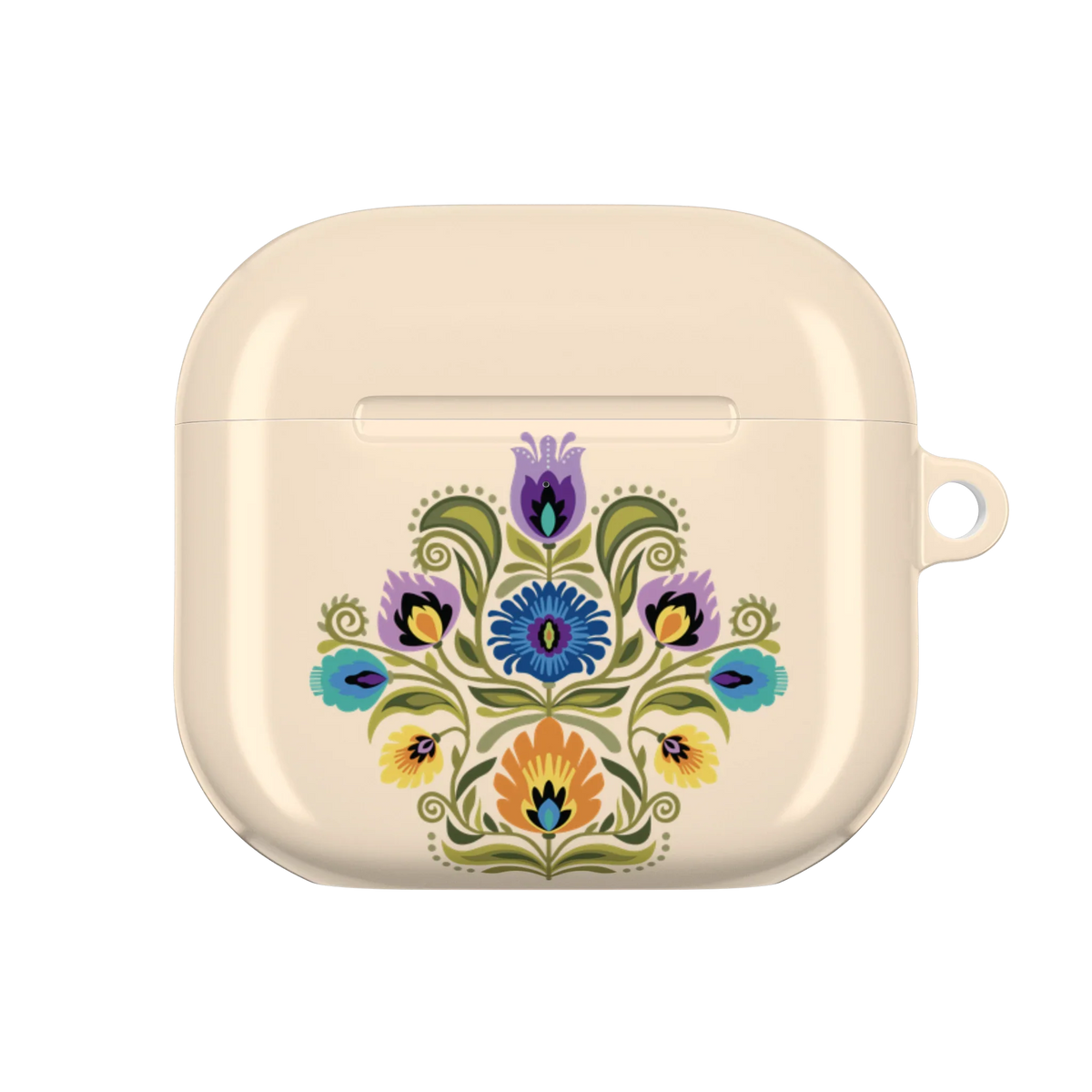 Łowicz Linen Wycinanki AirPods 4 Case - The Global Wanderer