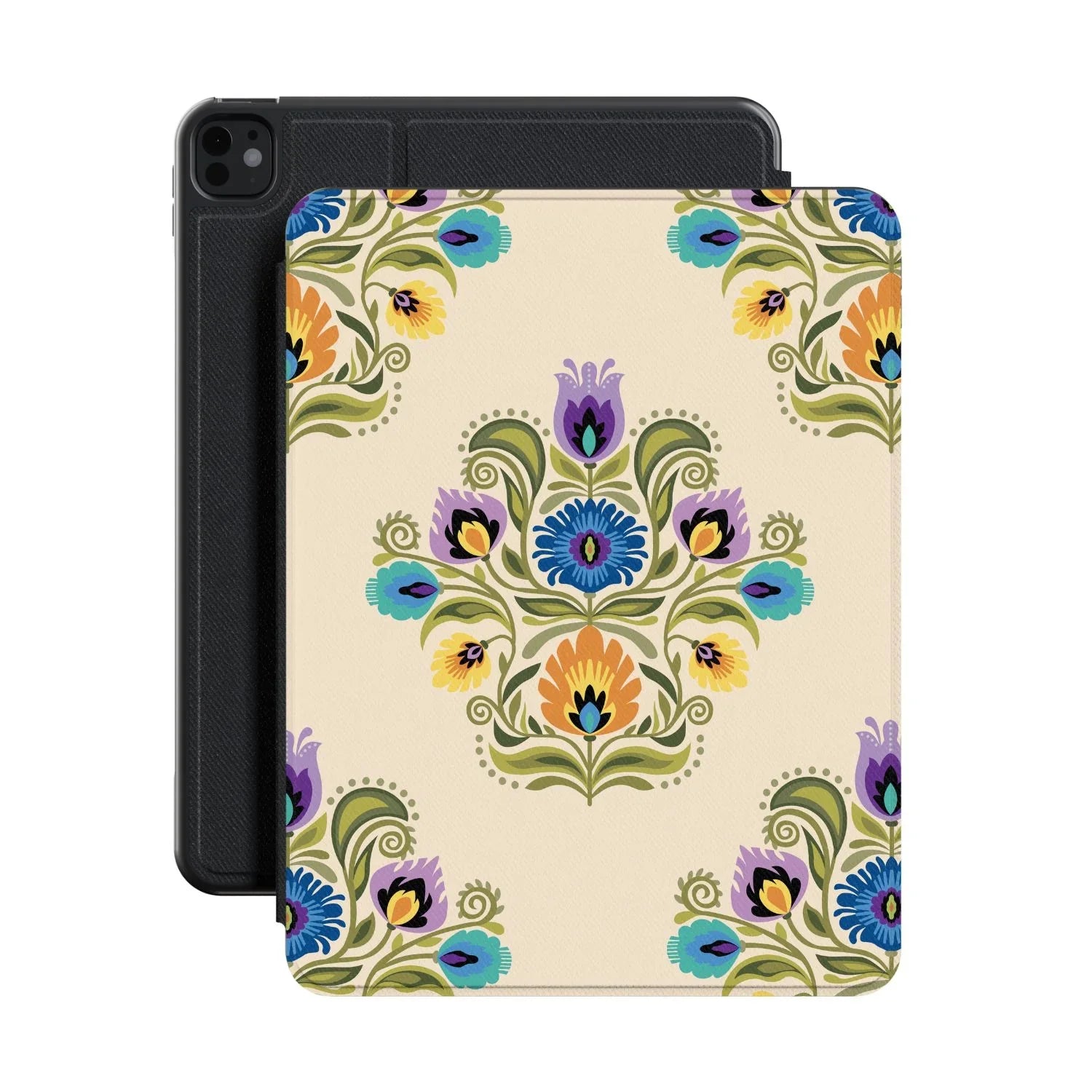 Łowicz Linen Wycinanki iPad Case - The Global Wanderer