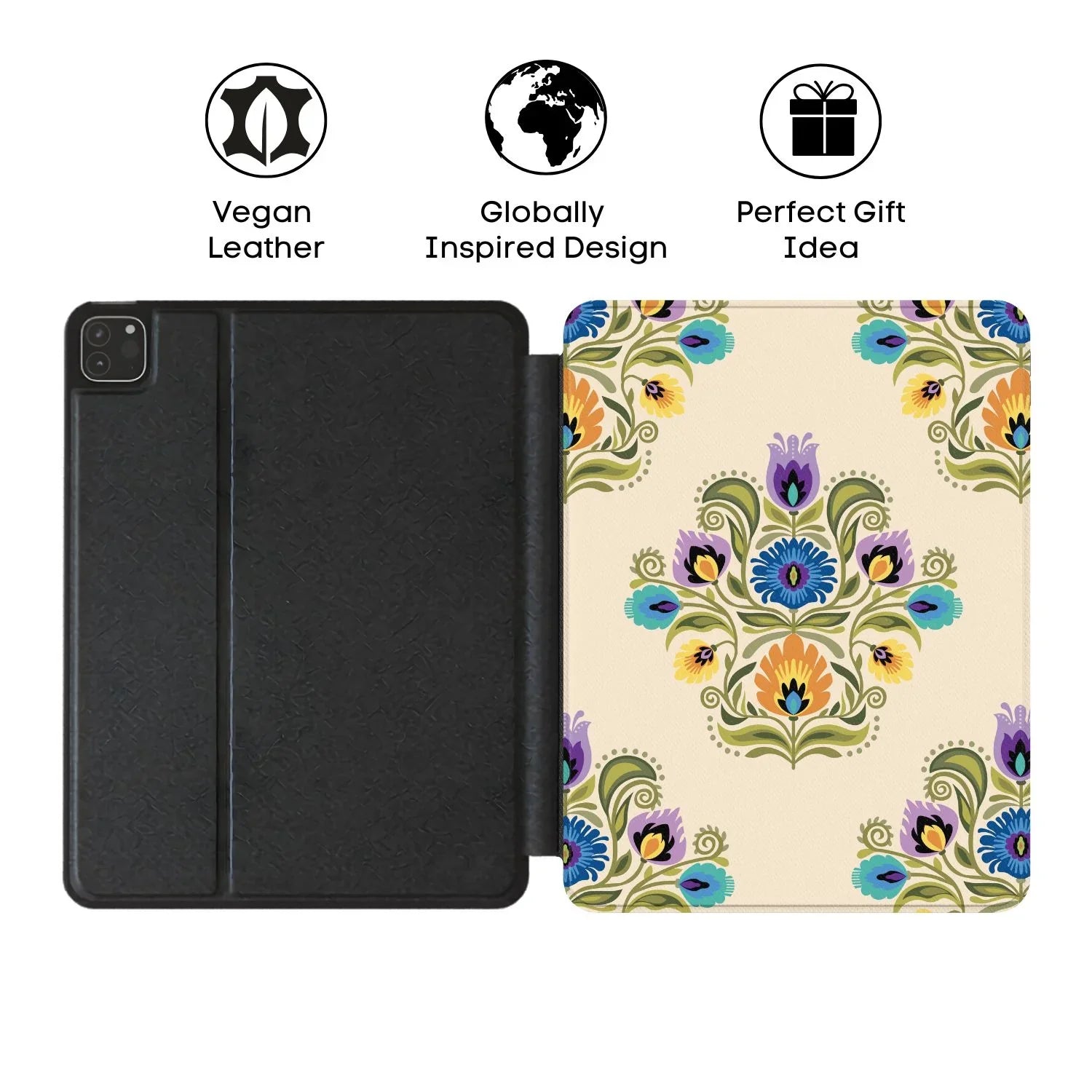 Łowicz Linen Wycinanki iPad Case - The Global Wanderer