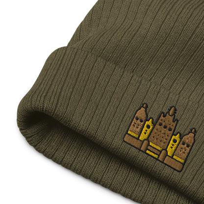 Malian Great Mosque Embroidered Beanie - The Global Wanderer