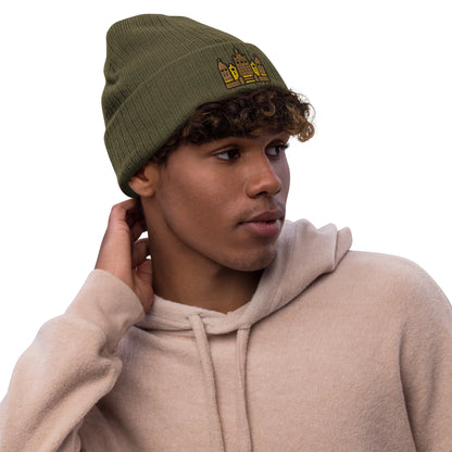 Malian Great Mosque Embroidered Beanie - The Global Wanderer