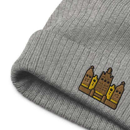 Malian Great Mosque Embroidered Beanie - The Global Wanderer