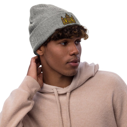 Malian Great Mosque Embroidered Beanie - The Global Wanderer