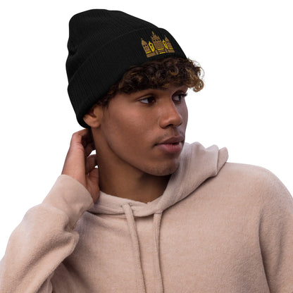 Malian Great Mosque Embroidered Beanie - The Global Wanderer