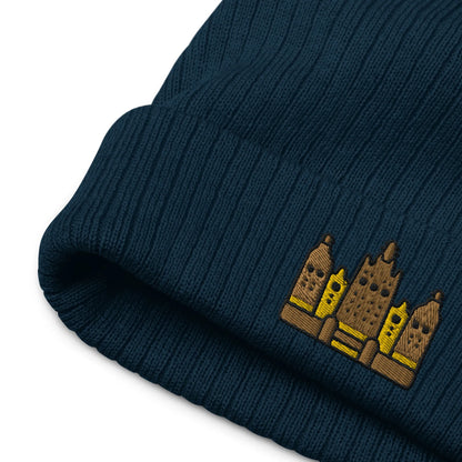 Malian Great Mosque Embroidered Beanie - The Global Wanderer