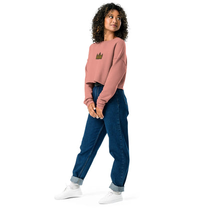 Malian Great Mosque Embroidered Cropped Sweatshirt - The Global Wanderer