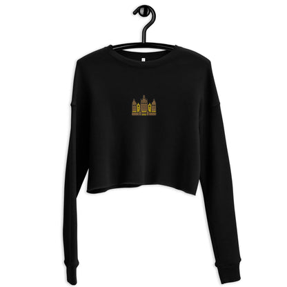 Malian Great Mosque Embroidered Cropped Sweatshirt - The Global Wanderer