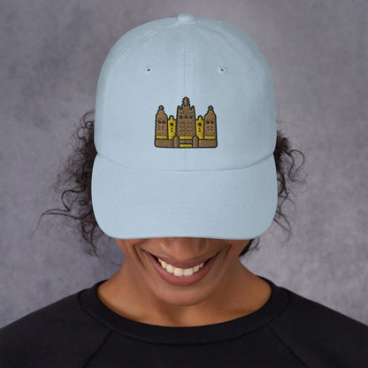 Malian Great Mosque Embroidered Dad Hat - The Global Wanderer