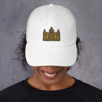 Malian Great Mosque Embroidered Dad Hat - The Global Wanderer