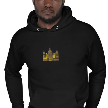 Malian Great Mosque Embroidered Hoodie - The Global Wanderer