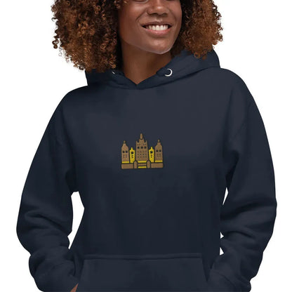 Malian Great Mosque Embroidered Hoodie - The Global Wanderer