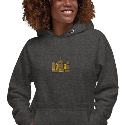 Malian Great Mosque Embroidered Hoodie - The Global Wanderer