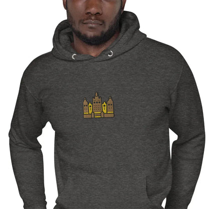 Malian Great Mosque Embroidered Hoodie - The Global Wanderer