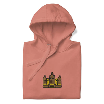 Malian Great Mosque Embroidered Hoodie - The Global Wanderer