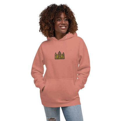 Malian Great Mosque Embroidered Hoodie - The Global Wanderer