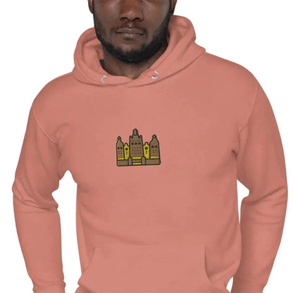 Malian Great Mosque Embroidered Hoodie - The Global Wanderer