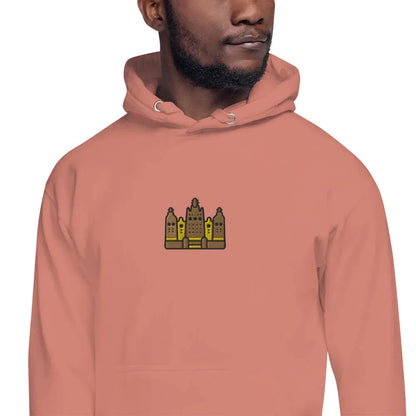 Malian Great Mosque Embroidered Hoodie - The Global Wanderer