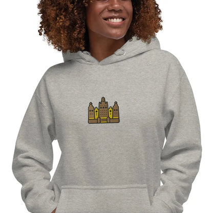 Malian Great Mosque Embroidered Hoodie - The Global Wanderer