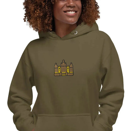 Malian Great Mosque Embroidered Hoodie - The Global Wanderer