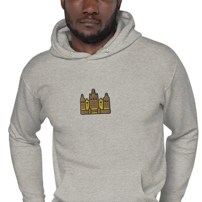 Malian Great Mosque Embroidered Hoodie - The Global Wanderer