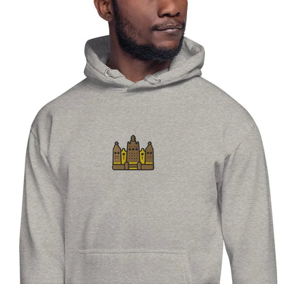 Malian Great Mosque Embroidered Hoodie - The Global Wanderer