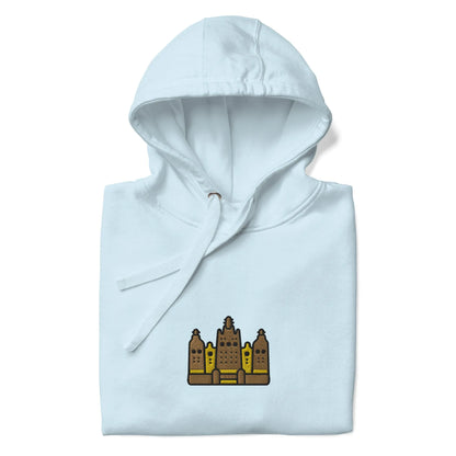 Malian Great Mosque Embroidered Hoodie - The Global Wanderer