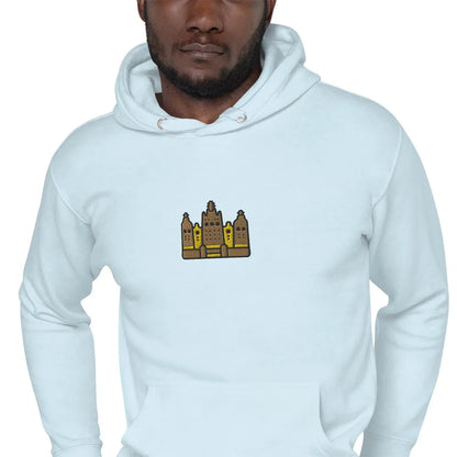 Malian Great Mosque Embroidered Hoodie - The Global Wanderer