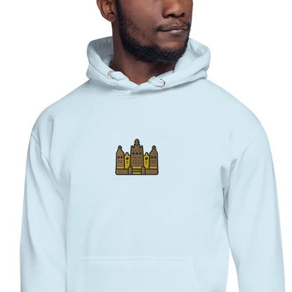 Malian Great Mosque Embroidered Hoodie - The Global Wanderer