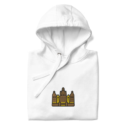 Malian Great Mosque Embroidered Hoodie - The Global Wanderer