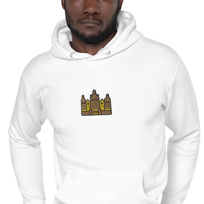 Malian Great Mosque Embroidered Hoodie - The Global Wanderer