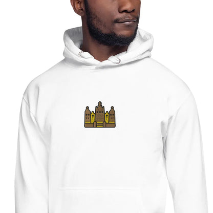 Malian Great Mosque Embroidered Hoodie - The Global Wanderer