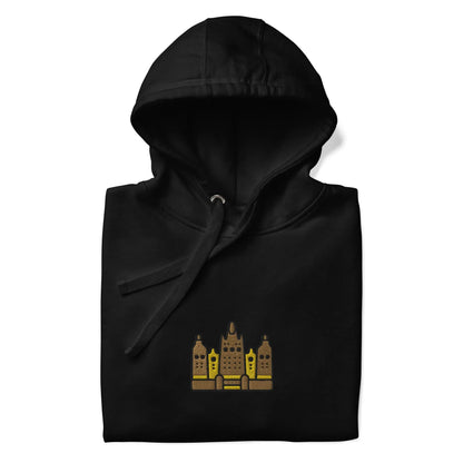 Malian Great Mosque Embroidered Hoodie - The Global Wanderer