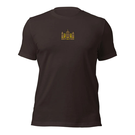 Malian Great Mosque Embroidered T-Shirt - The Global Wanderer