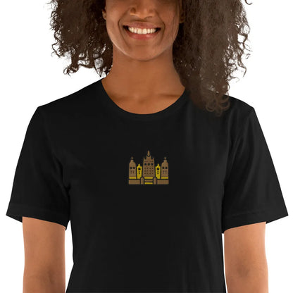 Malian Great Mosque Embroidered T-Shirt - The Global Wanderer