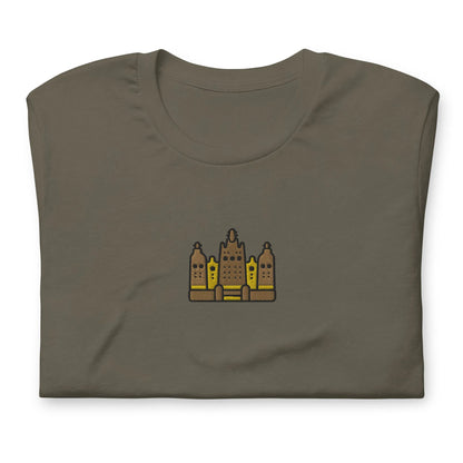 Malian Great Mosque Embroidered T-Shirt - The Global Wanderer