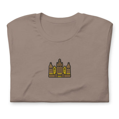 Malian Great Mosque Embroidered T-Shirt - The Global Wanderer