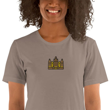 Malian Great Mosque Embroidered T-Shirt - The Global Wanderer