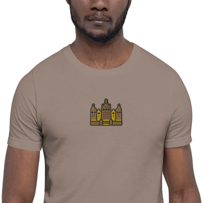 Malian Great Mosque Embroidered T-Shirt - The Global Wanderer