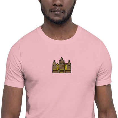 Malian Great Mosque Embroidered T-Shirt - The Global Wanderer