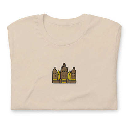 Malian Great Mosque Embroidered T-Shirt - The Global Wanderer