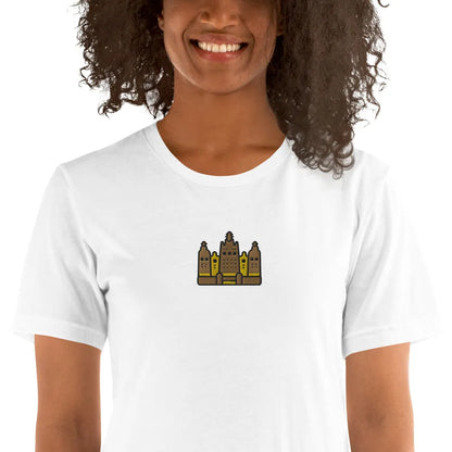 Malian Great Mosque Embroidered T-Shirt - The Global Wanderer