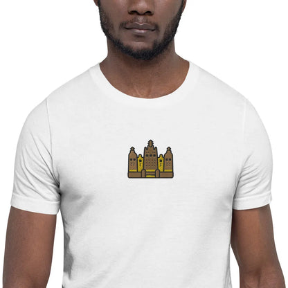 Malian Great Mosque Embroidered T-Shirt - The Global Wanderer